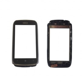 Vitre tactile Nokia Lumia 610 + Châssis Noir 