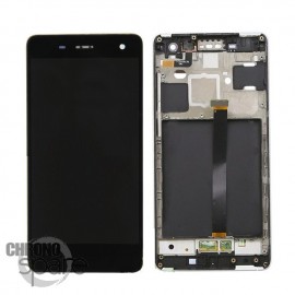 Ecran LCD + Vitre Tactile noire + Chassis Xiaomi Mi4
