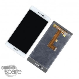 LCD + Vitre tactile blanche + chassis Huawei P7