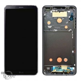 Bloc écran LCD et Vitre Tactile noir LG G6 H870 (Officiel)