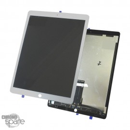 Ecran LCD + vitre tactile blanche iPad Pro 12.9 pouces A1670/A1671 avec nappe 2eme génération
