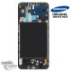 Ecran LCD + Vitre Tactile + châssis noir Samsung Galaxy A70 A705F (officiel)