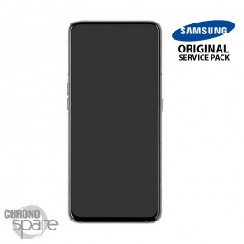 Ecran LCD + Vitre Tactile + châssis noir Samsung Galaxy A80 A805F (officiel)