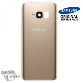 Vitre arrière+vitre caméra Or (officiel) Samsung Galaxy S8 G950F
