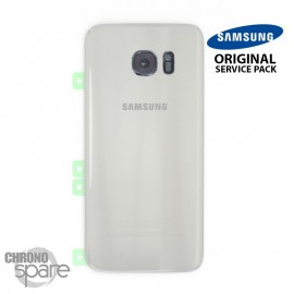 Vitre arrière + vitre caméra Blanc (officiel) Samsung Galaxy S7 Edge G935F 