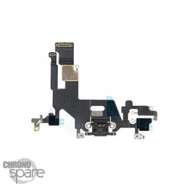 Connecteur de charge + micro avec plaque noir iPhone 11