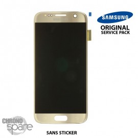 Ecran LCD + Vitre Tactile Or Samsung Galaxy S7 G930F (officiel) GH97-18523C