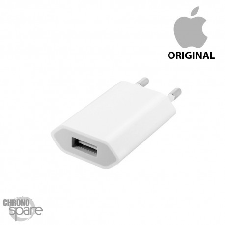 Chargeur secteur Apple original usb 5V 1 A - Blanc