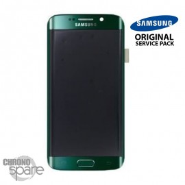 Vitre tactile + Ecran LCD + Samsung Galaxy S6 Edge Vert (G925F) (officiel)
