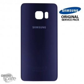 Vitre arrière Samsung S6 G920F bleu/noir (officiel)