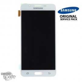 Ecran LCD + Vitre Tactile Blanche Samsung J5 2016 J510F (officiel)