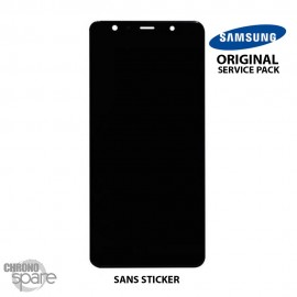 Vitre tactile et ecran LCD Samsung Galaxy A7 2018 A750 (Officiel) Noir