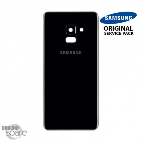 Vitre arrière+vitre caméra Noir (officiel) Samsung Galaxy A8 A530F