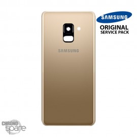 Vitre arrière+vitre caméra Or (officiel) Samsung Galaxy A8 2018 A530F