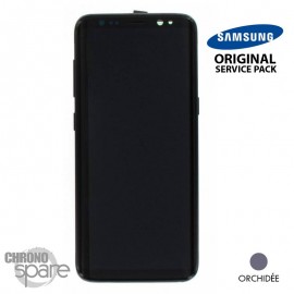 Ecran OLED + Vitre Tactile + châssis Orchidée Samsung Galaxy S8 G950F (officiel)