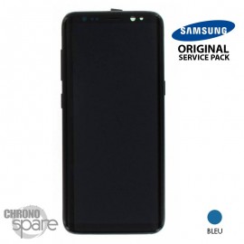Ecran OLED + Vitre Tactile + châssis Bleu Océan Samsung Galaxy S8 G950F (officiel)