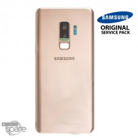 Vitre arrière + vitre caméra Or Samsung Galaxy S9 PLUS G965F (Officiel)