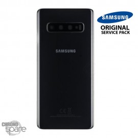 Vitre arrière + vitre caméra Noir Samsung Galaxy S10 G973F (Officiel)