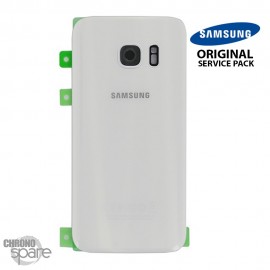 Vitre arrière + vitre caméra Blanc (officiel) Samsung Galaxy S7 G930F