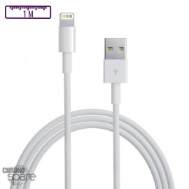 Câble USB vers Lightning compatible iPhone Apple - 1M 12W 2.4A sans boîte