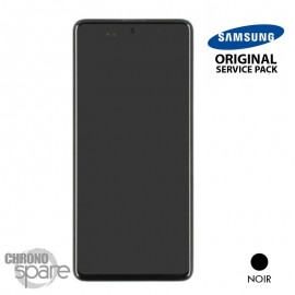 Ecran LCD + Vitre Tactile + châssis noir Samsung Galaxy A51 4G A515F (officiel)