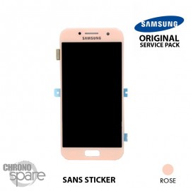 Ecran LCD & Vitre Tactile Rose Samsung Galaxy A5 2017 A520F (Officiel)