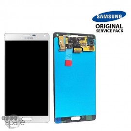 Vitre tactile et écran LCD Samsung Galaxy Note 4 N910F Blanc (officiel)