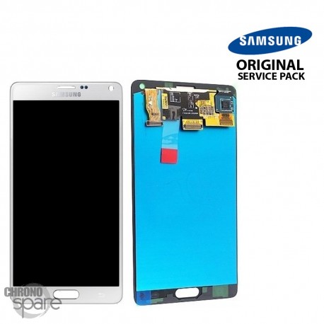Vitre tactile et écran LCD Samsung Galaxy Note 4 N910F Blanc GH97-16565A (officiel)