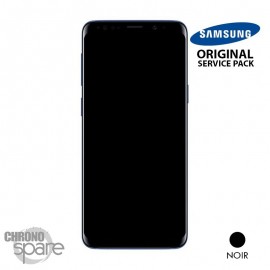 Ecran OLED + Vitre Tactile + châssis noir Samsung Galaxy S9 Plus G965F (officiel)