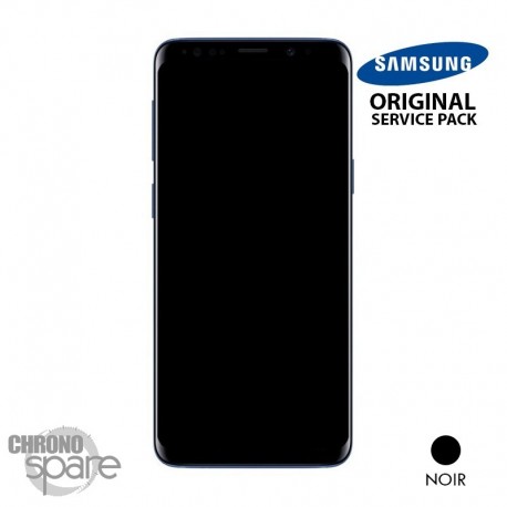 Ecran LCD + Vitre Tactile + châssis noir Samsung Galaxy S9 Plus G965F (officiel)