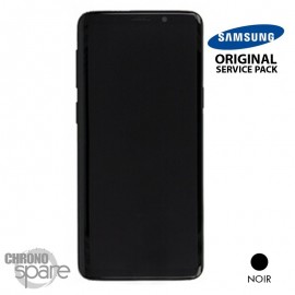Ecran OLED + Vitre Tactile + châssis noir Samsung Galaxy S9 G960F (officiel)