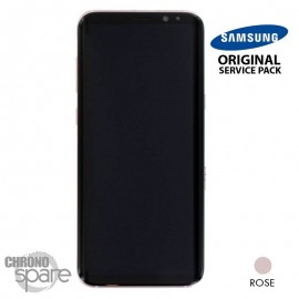 Ecran OLED + Vitre Tactile rose Samsung Galaxy S8 Plus G955F (officiel)