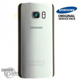 Vitre arrière + vitre caméra Argent (officiel) Samsung Galaxy S7 G930F