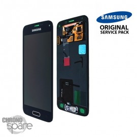 Vitre tactile et écran LCD Samsung Galaxy S5 Mini noir G800F G800H (officiel)