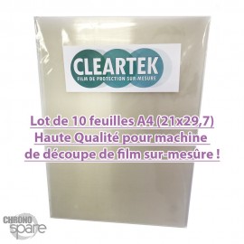 Film de protection CLEARTEK pour machine à découper (lot de 10) Format A4 21 x 29,7 cm