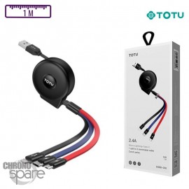 Cable Charge 3 en 1 TOTU