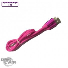 Câble Peps soft touch Micro USB - Rose