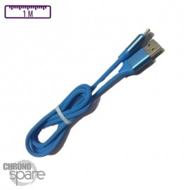 Câble Peps soft touch Micro USB - Bleu