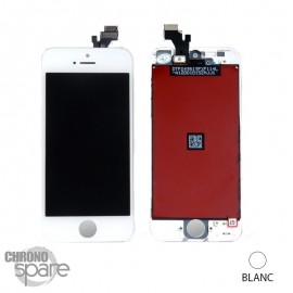 Ecran LCD + vitre tactile iPhone 5S Blanc (Tianma LCD)