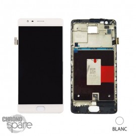 Ecran LCD + Vitre tactile blanche OnePlus 3 / One plus 3T EU version A3003 (officiel)