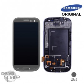 Vitre tactile et écran LCD Samsung Galaxy S3 gris i9305 (officiel)