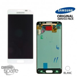 Vitre tactile et ecran LCD Samsung Alpha G850F Blanc (officiel)