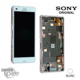 Ecran LCD et Vitre tactile avec chassis Blanc Sony Xperia Z3 Compact D5803 (officiel) 1289-2680
