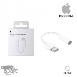 Adaptateur USB-C vers jack iPhone Apple Blanc (Officiel) Avec boîte