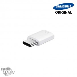 Adaptateur Samsung Micro Usb vers Type-C Blanc (EE-GN930) (officiel)