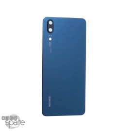 Vitre arrière + vitre caméra Huawei P20 (Officiel) - Bleue