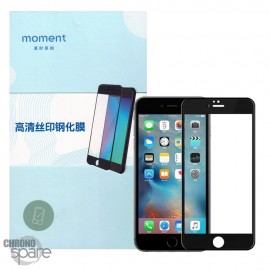 Vitre protection en verre trempé noire HD iPhone 6 plus/6S plus MOMENT