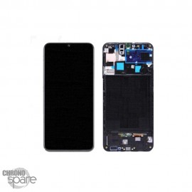 Ecran LCD + Vitre Tactile avec châssis noir Samsung Galaxy A50s A507F (INCELL)