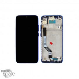 Ecran LCD et Vitre Tactile avec châssis Xiaomi Redmi Note 7 Bleu