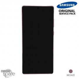 Vitre tactile et écran AMOLED Samsung Galaxy Note 20 SM-N980F/N981F (officiel) Bronze